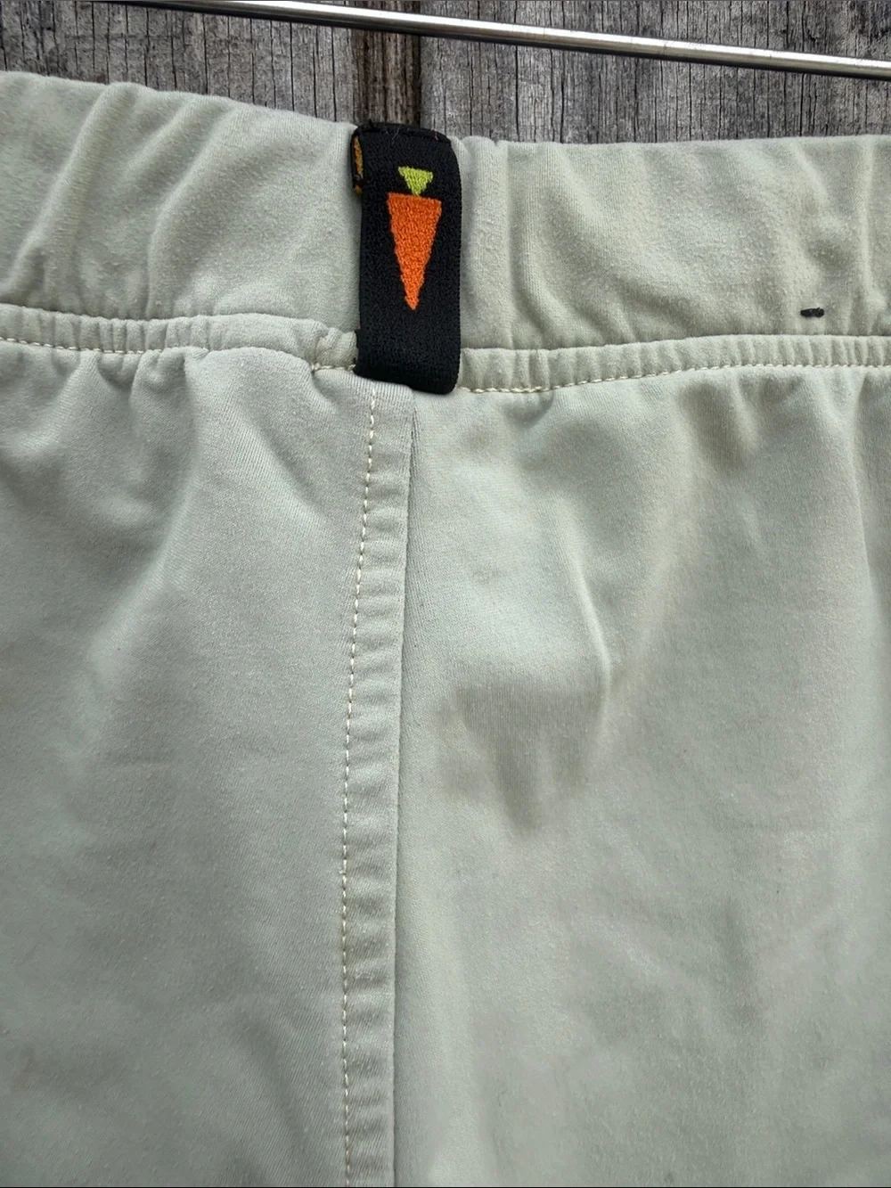 Kerrits Kids Light Green Sage Leggings with Tan Knee Patches Size M Equestrian
